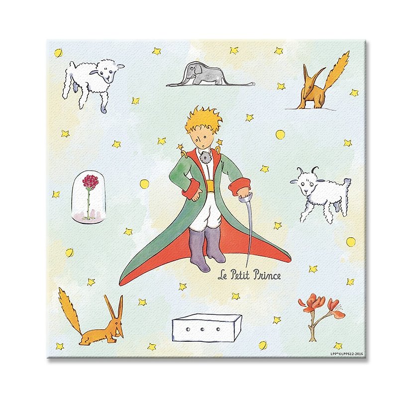 Little Prince Classic Edition Authorization - Frameless Painting (60*60cm / 50*70cm) - ตกแต่งผนัง - ผ้าฝ้าย/ผ้าลินิน หลากหลายสี