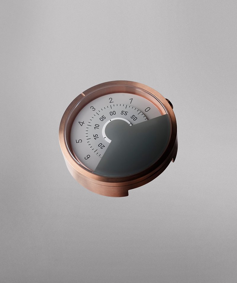 ANICORN Series 000 Simple Turntable Mechanical Watch-Pure Steel Rose Gold+ Gray - นาฬิกาผู้ชาย - เครื่องประดับ สีทอง