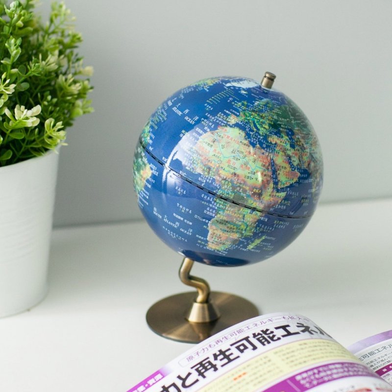 SkyGlobe 5-inch satellite original appearance metal base globe (Chinese version) - อื่นๆ - โลหะ สีน้ำเงิน