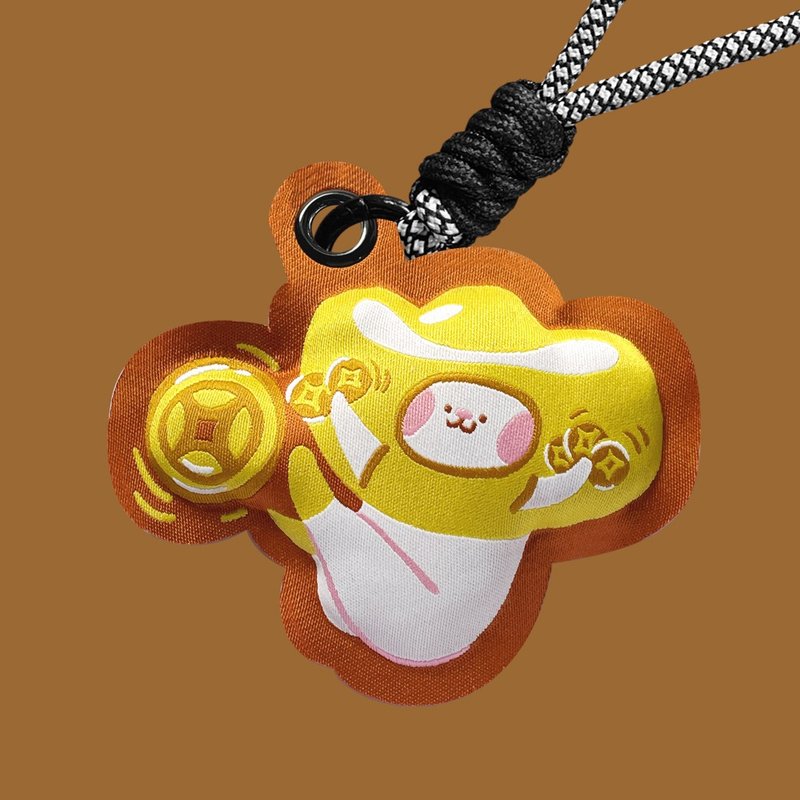 【RUFFYII】chill cute multi-purpose pendant-Yuan Gungun RUFFYII【Free shipping for purchases over 4】 - พวงกุญแจ - วัสดุอื่นๆ สีส้ม