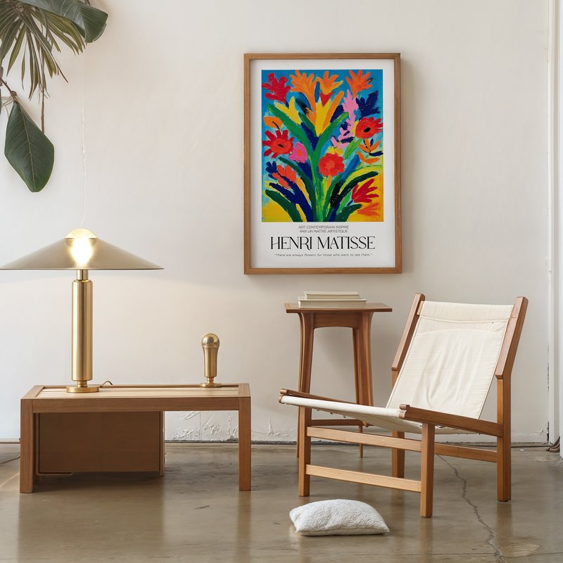 奔放ガーデン / マティス巨匠スタイル 掛け絵 アートプリント ポスター フレームなし 装飾画 - ポスター・絵 - 紙 