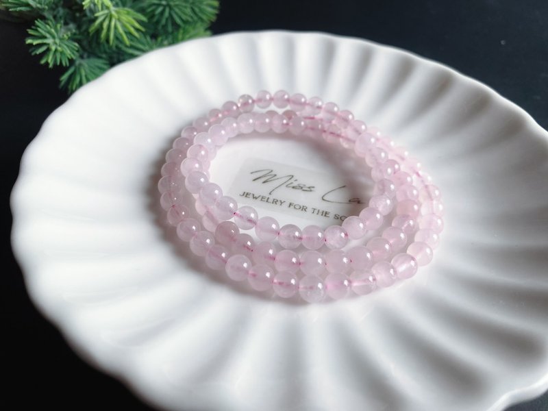 粉晶 招貴人 旺人緣 多圈 招桃花 閨蜜 生意運 手鍊 禮物 天然石 - 手鍊/手環 - 水晶 粉紅色