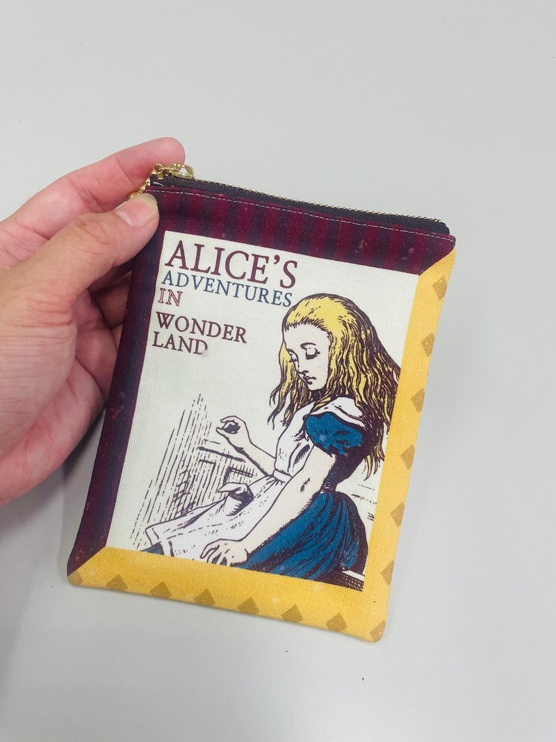 In stock-Alice in Wonderland-Alice-Small Bag-Only one in stock - Toiletry Bags & Pouches - Cotton & Hemp Multicolor