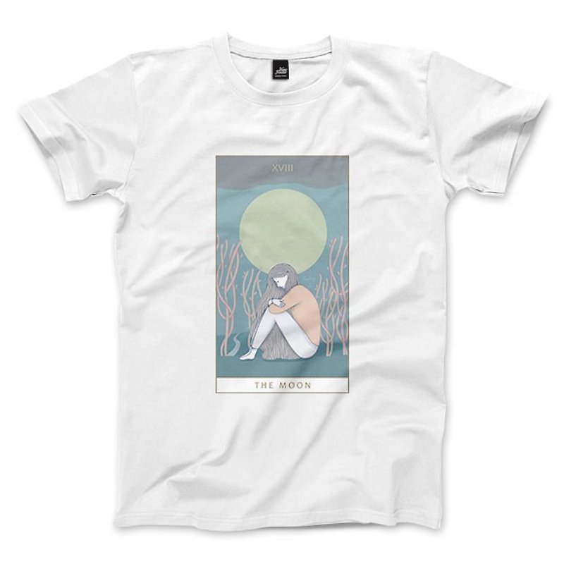 XVIII | The Moon-White-Unisex T-shirt - Men's T-Shirts & Tops - Cotton & Hemp White