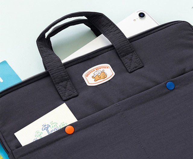 【ROMANE】Brunch Brother Poodle Open Laptop Pouch 13” Romane Brunch Brother Poodle Cloth 13