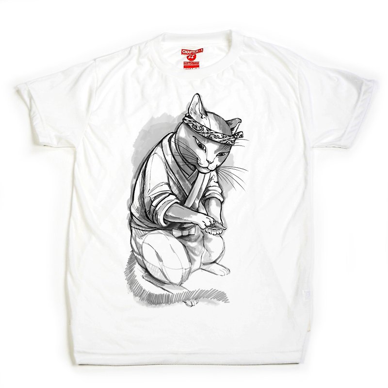 Shushi cat Soft unisex men woman cotton mix Chapter One T-shirt - Men's T-Shirts & Tops - Cotton & Hemp White
