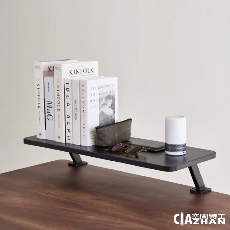 FUNTE electric lift table accessories - clip-on tabletop elevated shelf - Computer Accessories - Plastic Black