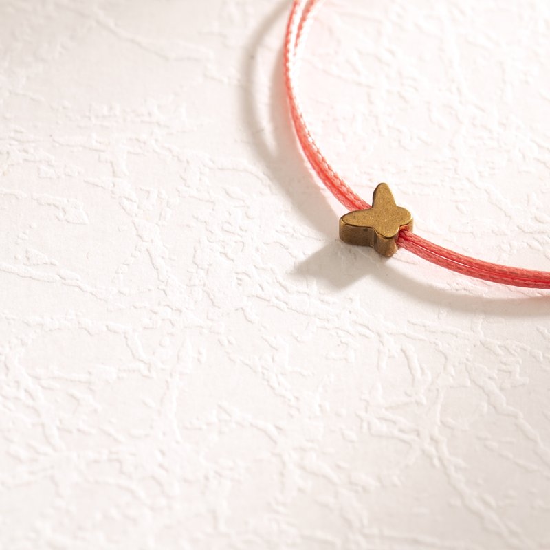 \| Charlene 瑩絲手繩 |/ - 牽引款-細線/換色換飾品。手繩。腳繩 - 手鍊/手環 - 其他金屬 粉紅色