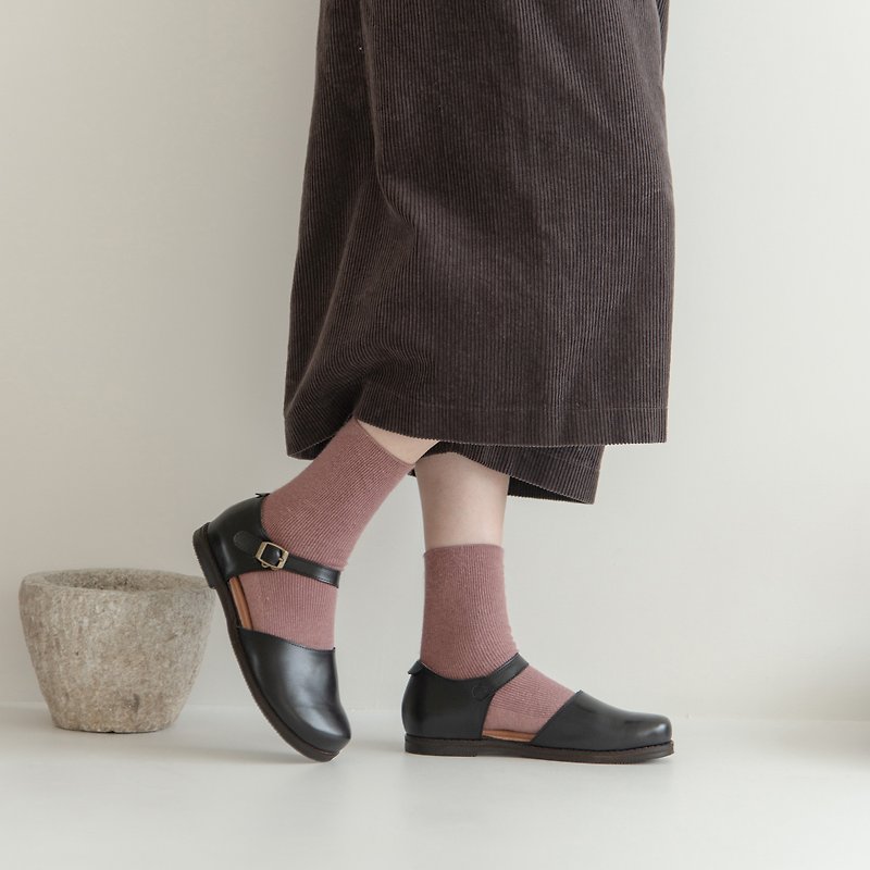 Burnt Bread Doll_ Fully Burnt - Women's Leather Shoes - Genuine Leather Black