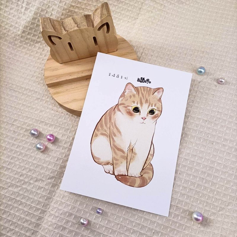 ME183-74_我紙在乎你百喵萌明信片_ill.timing Hundred meow cute postcard - Cards & Postcards - Paper Multicolor