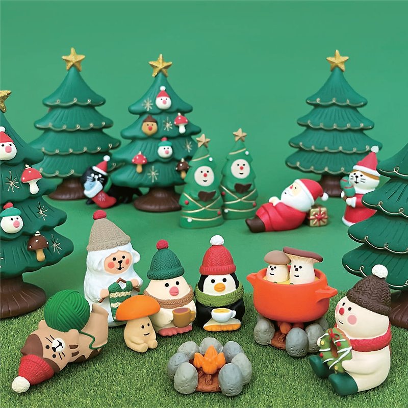 日本Decole Concombre - 聖誕森林大會 - 擺飾/家飾品 - 樹脂 多色