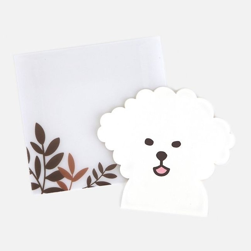 Dailylike Animal Postman's Card Set -04 Little White Dog, E2D46756 - การ์ด/โปสการ์ด - กระดาษ ขาว