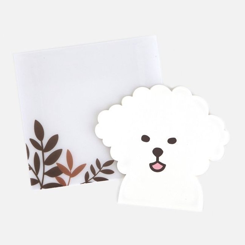 Dailylike 動物郵差卡片組-04小白狗,E2D46756 - 卡片/明信片 - 紙 白色