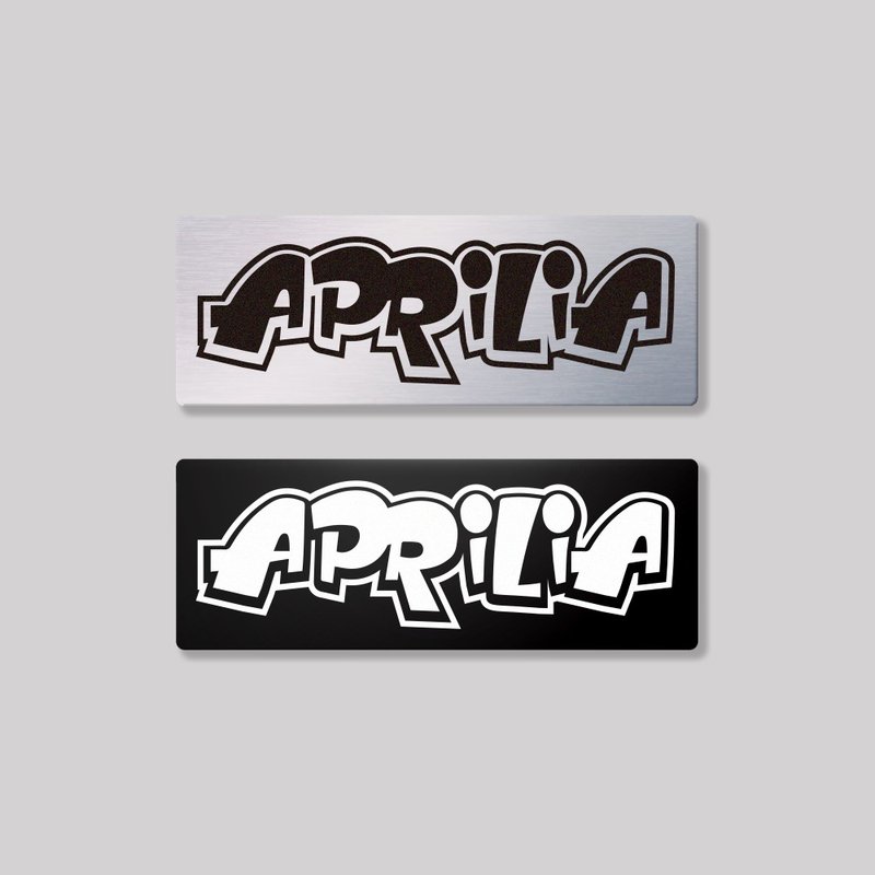 APRILIA/HHP/aluminum plaque SunBrotherSun Brothers - Stickers - Aluminum Alloy 