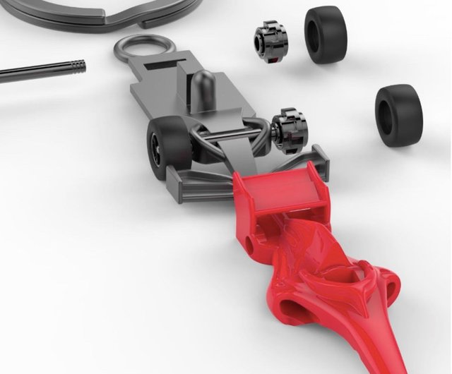 gachot ブルボンキーホルダー 機械 モーター 車 F1レース
