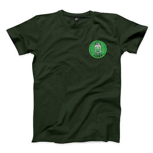 ViewFinder 難喝的啤酒 - 森林綠 - 中性版T恤