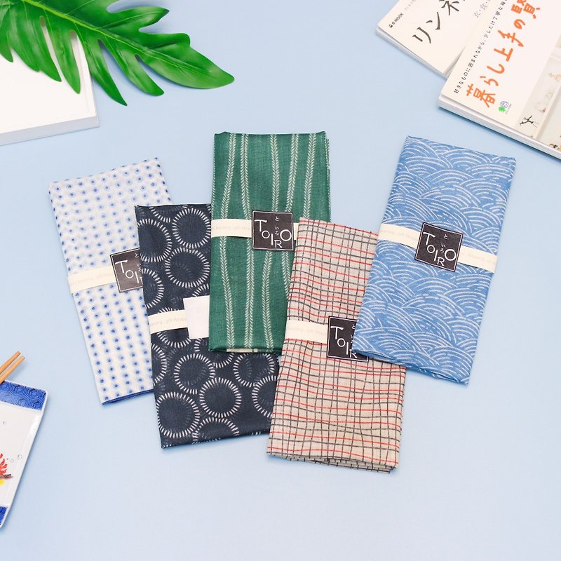 [Mother’s Day Gift Recommendation] Kyoto Handkerchief-TOIRO Series-Wa (Fireworks) - ผ้าเช็ดหน้า - ผ้าฝ้าย/ผ้าลินิน 