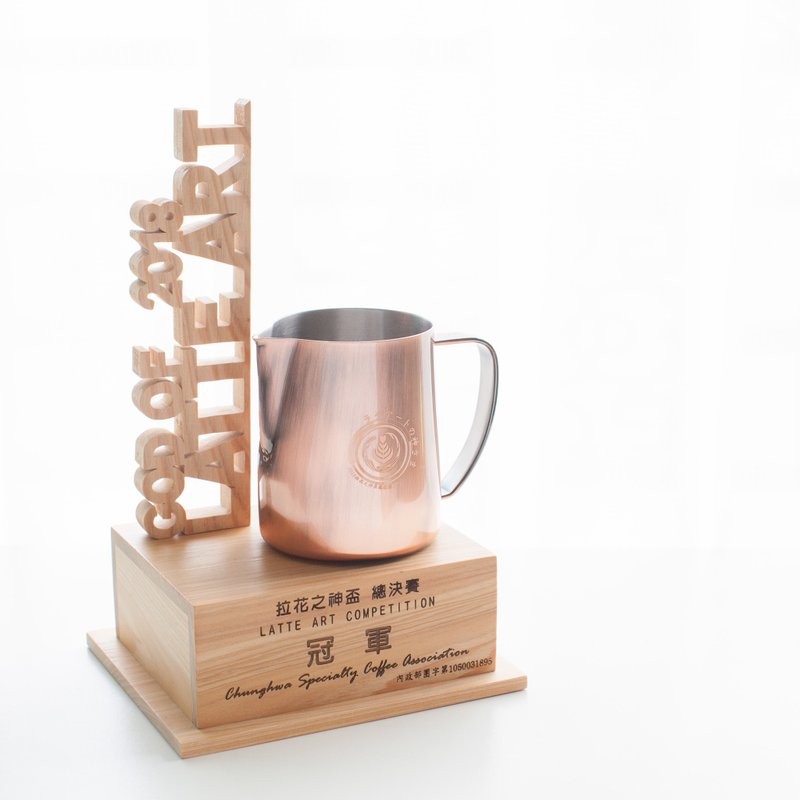 Customized American cypress hand-made text modeling trophy - อื่นๆ - ไม้ สีนำ้ตาล