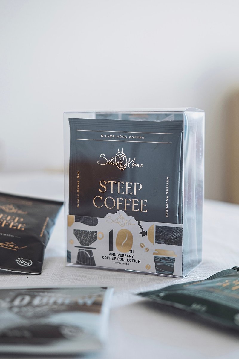 Silver Mona 十週年特別版咖啡包套裝-綜合口味 (6包) - 咖啡/咖啡豆 - 紙 