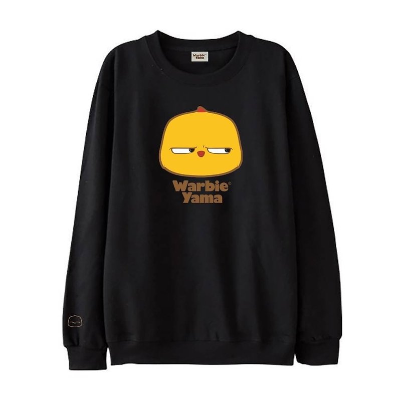 Warbie appliqué sweatshirt : Black - เสื้อฮู้ด - ผ้าฝ้าย/ผ้าลินิน สีดำ