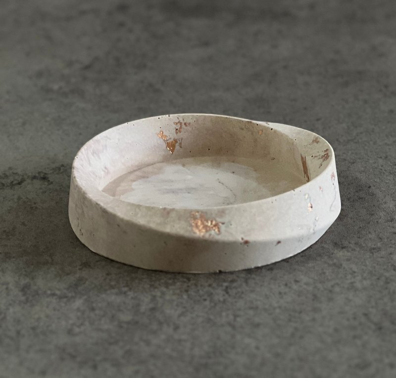 Incense Holder / Coaster / Ashtray / Jewelry Tray / Base / Rose gold - Items for Display - Eco-Friendly Materials 