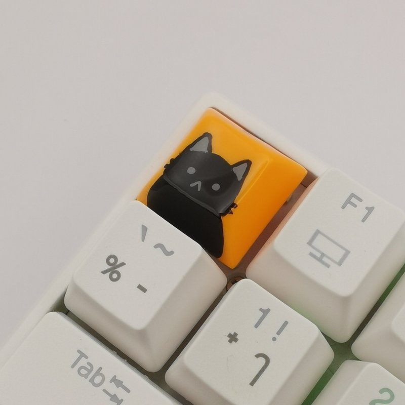 DSA Keycap Black Cat แมวดำ - อุปกรณ์เสริมคอมพิวเตอร์ - พลาสติก สีส้ม