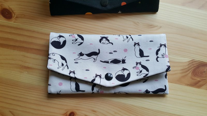 Benz meow red envelope bag cash bag storage bag super practical and exclusive - Toiletry Bags & Pouches - Cotton & Hemp 