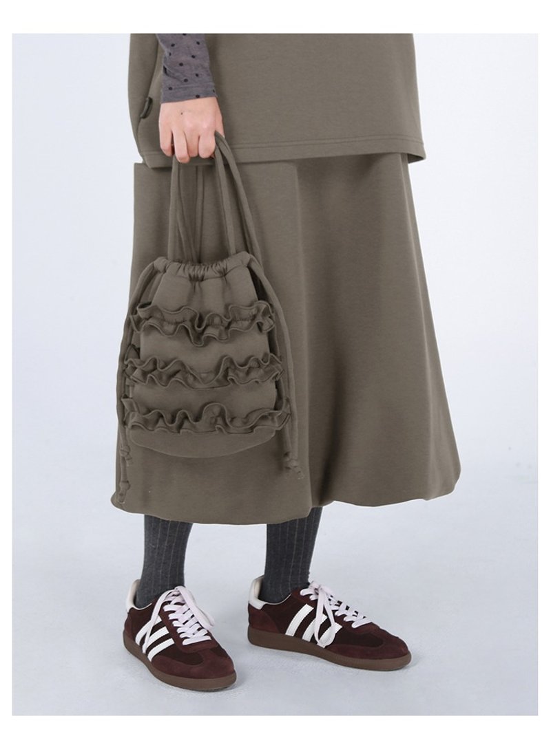 Drawstring Lace Mini Bag - Crossbody for Phone and Essentials - Messenger Bags & Sling Bags - Cotton & Hemp 