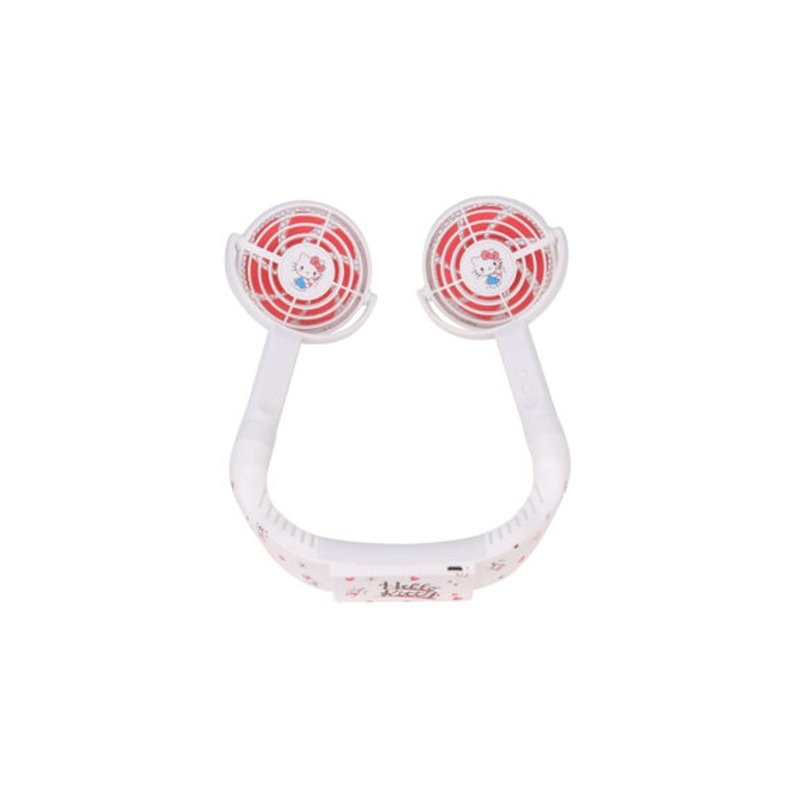 クールなライブユーヒップスターハンギングネックファン-ハローキティ - 扇風機 - プラスチック ホワイト