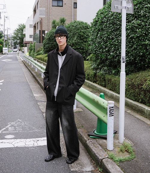 有時又一 YOSHIYOYI 日系復古 水洗牛仔褲直筒長褲