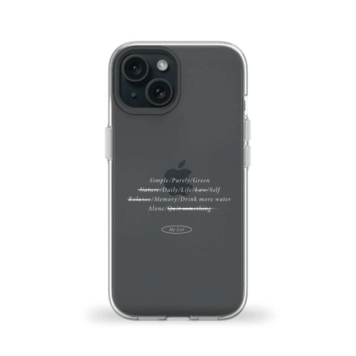 Simple is 客製化 代辦事項 Clear 透明手機殼