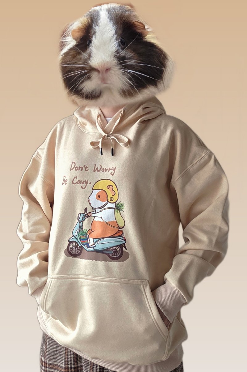 天竺鼠刷毛帽踢 預購12月30號出貨 - 中性衛衣/T 恤 - 其他人造纖維 黃色