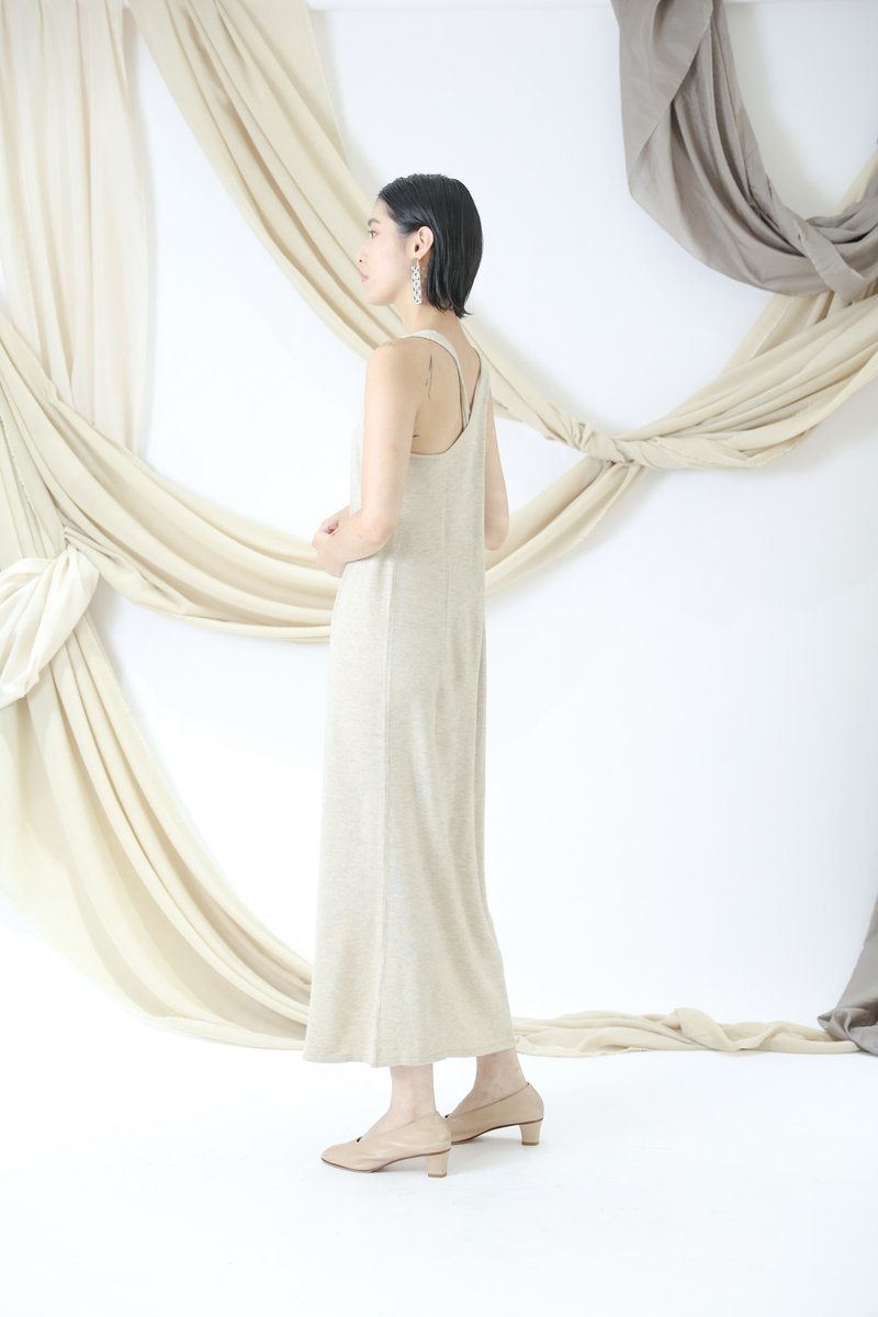 cross back jumpsuit - One Piece Dresses - Other Materials Khaki