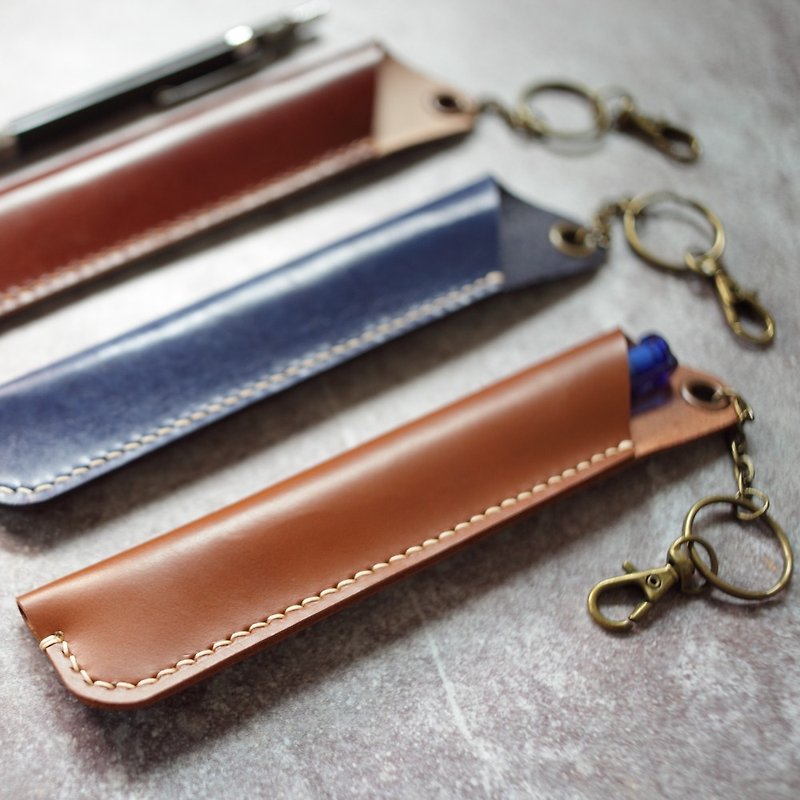 ONE+ Pencil case - Pencil Cases - Genuine Leather Blue