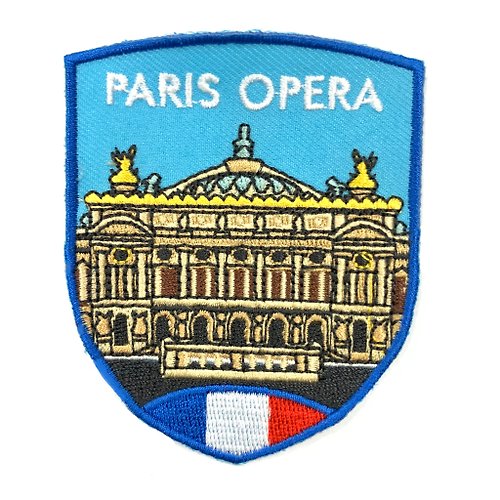 A-ONE 法國 巴黎歌劇院 外套文青設計 布藝徽章 DIY 創意 Patch電繡刺繡