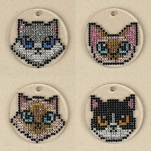 Lian Crystal Rhinestone Rhinestone Craft - 貓貓水鑽裝飾DIY材料包