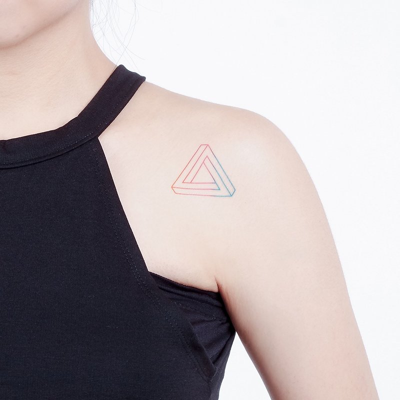 Surprise Tattoos /  三角循環 刺青 紋身貼紙 - 紋身貼紙 - 紙 多色