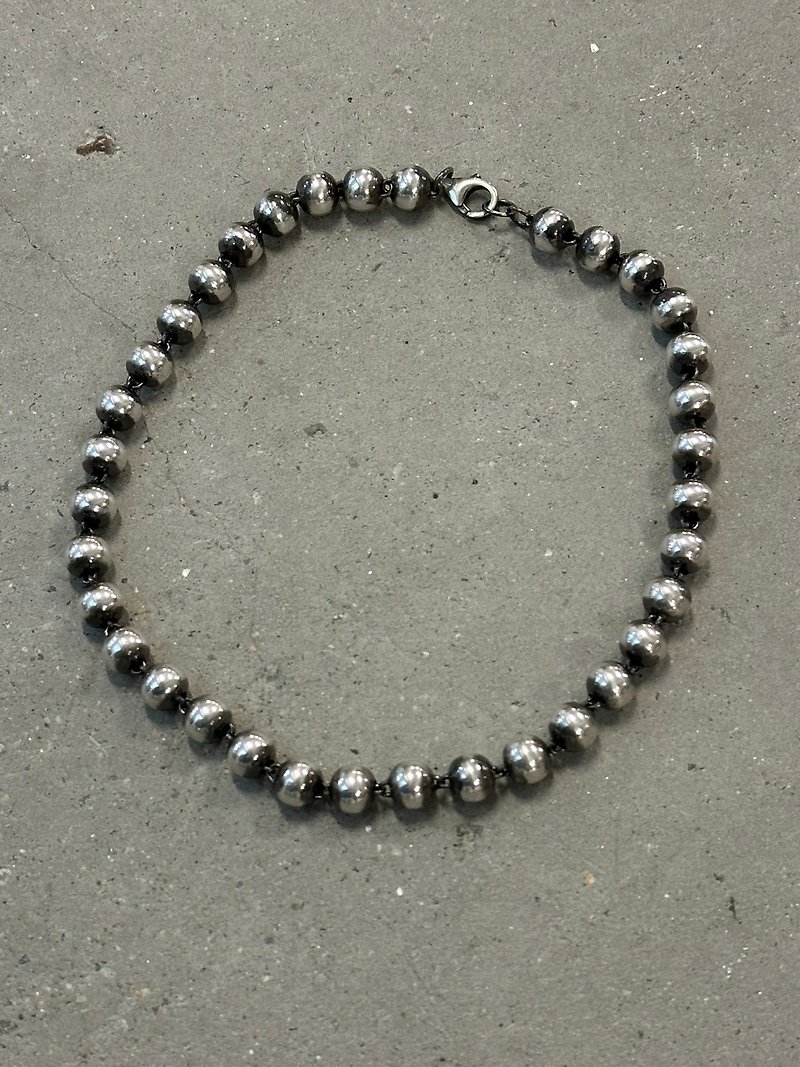 999 Fine Silver ball Necklace - 10mm - สร้อยคอ - เงินแท้ สีเงิน
