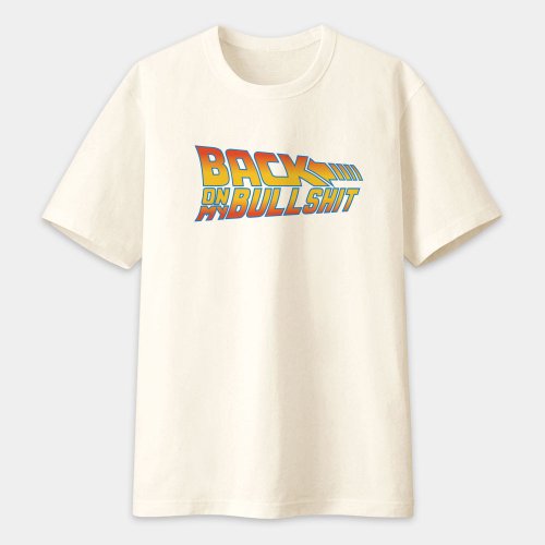 PIXO.STYLE 回到未來 Back On My Bullshit 中性短袖T恤 圓領棉T 011