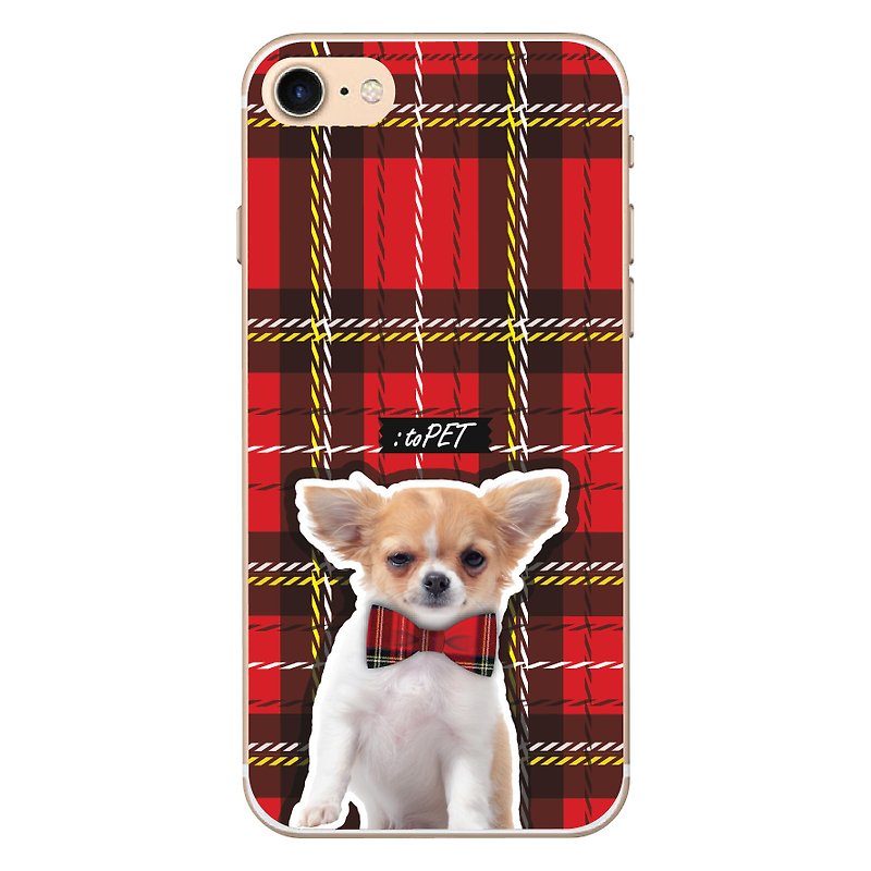 :toPET Pug、Shiba、Schnauzer、Chihuahua series - IPhone7 Phone Case (Silicone Gel Case) - เคส/ซองมือถือ - พลาสติก หลากหลายสี