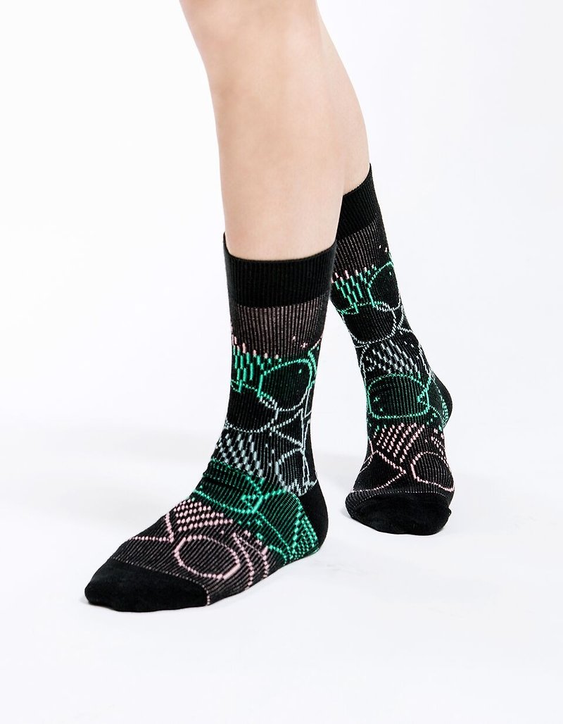 New Orleans Jazz 1:1 socks - ถุงเท้า - ผ้าฝ้าย/ผ้าลินิน สีดำ