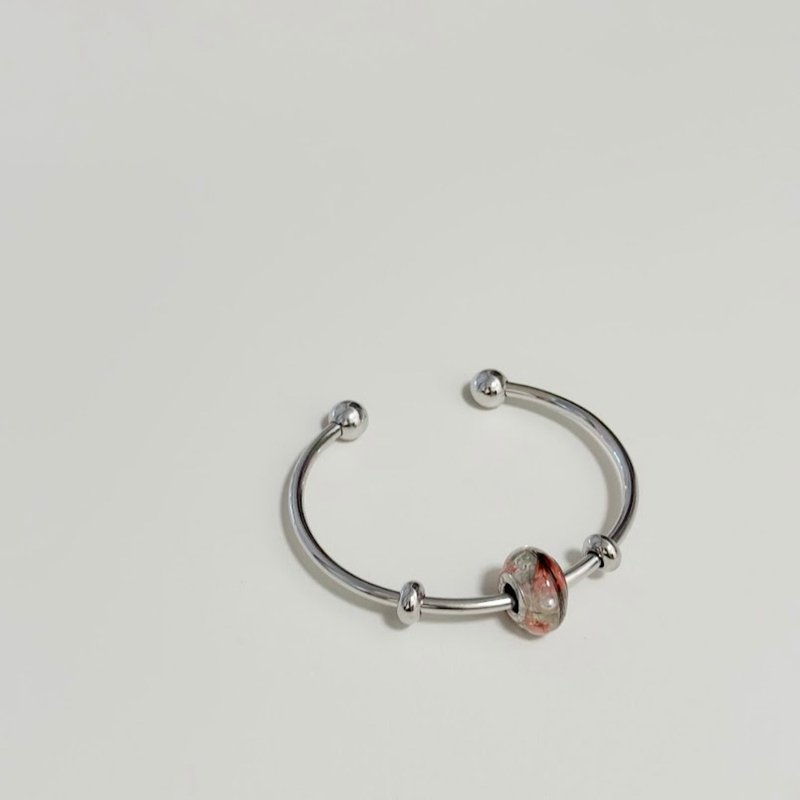 Stainless Steel Pandora lanugo souvenir relaxed C-shaped bracelet - เครื่องประดับ - สแตนเลส 