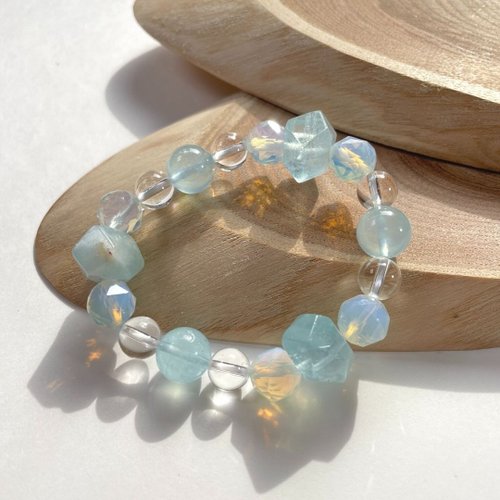 アクアマリン 天然石 水晶 スターカット アクセサリー