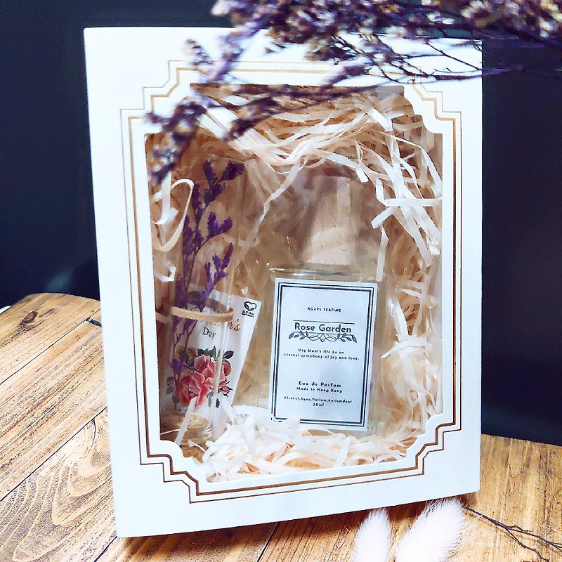 Agape Teatime Perfume Test Tube Preserved Flower Gift Box Set - Mother's Day Limited Edition - Perfumes & Balms - Glass White