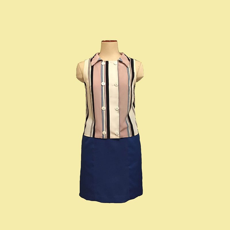 retro blouse lorna - เสื้อเชิ้ตผู้หญิง - เส้นใยสังเคราะห์ หลากหลายสี