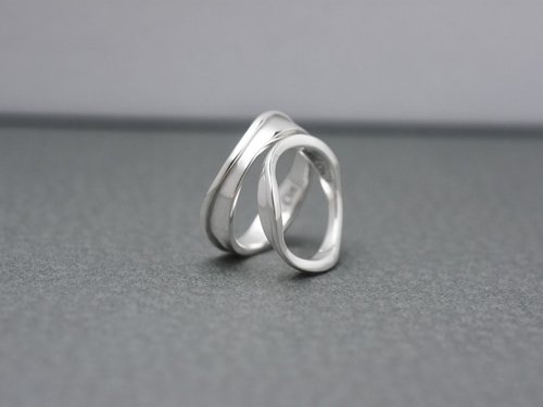 Cpercent 手工飾品 【刻字】我們在一起了 | 情侶對戒 純銀戒指 手作銀飾 情人禮物