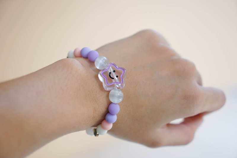 Chevron Amethyst Bracelet - Stars - 手鍊/手環 - 石頭 紫色