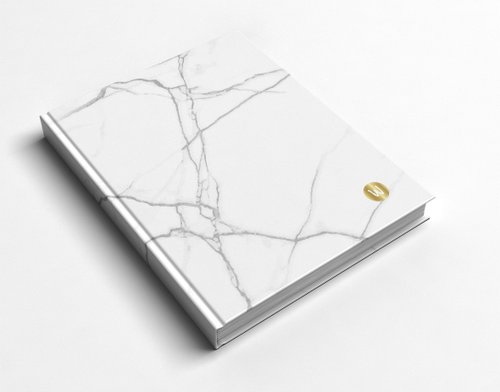 𝓦𝓮𝓵𝓴𝓲𝓷 洛可可草莓手工書 質感系大理石手工書/筆記本/手帳/日記本-洛可可草莓 WELKIN禮物