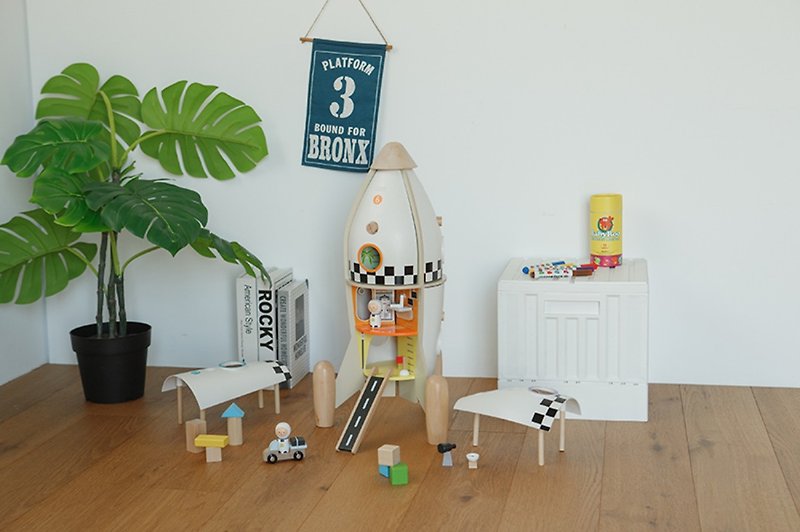 可可宇宙探險號【配件最多的玩具火箭】 - 寶寶/兒童玩具/玩偶 - 木頭 