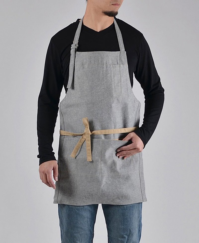 Fashion work aprons - gray denim - Aprons - Cotton & Hemp Gray